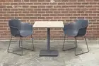 Latrobe Outdoor Patio Table - Aluminium Frame with Solid Acacia Timber top