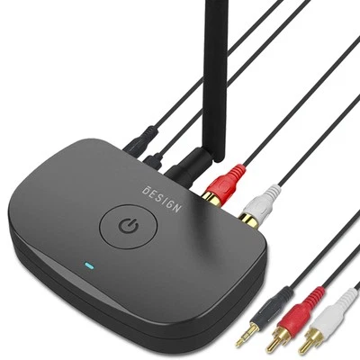 BE-RCA Long Range Bluetooth Music Receiver, Wireless Audio Adapter for Wired ...