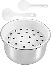 Cabilock Stainless Steel Rice Cooker Replacement Pot Compatible Electric Cooker Liner Heat Transfer Pot Container