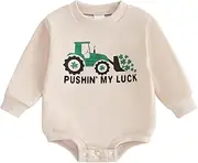 [SHIBAOZI] St. Patrick's Day Outfit Baby Girls Boys Sweatshirt Pants Clothes Set Infant Toddler St. Patrick's Day Romper