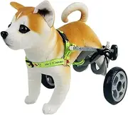 Dog Wheelchair 2 Wheel Dog Wheelchair, Adjustable Puppy Exercise Cart, Portable Weak Leg Brace Training Cart, Dog Rehabilitation Mobility Aid, Dog Walking Tool,XXS