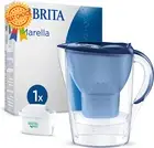 Marella Blue Water Filter Jug 2.4L with MAXTRA PRO Cartridge, Flip-Lid
