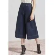 Current/Elliott Women's Size 24 Blue THE COLETTE CULOTTE Jeans NWT