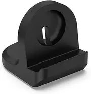 Charger Stand for Pixel Watch 1/2/3, Silicone Material Charger Stand Charging Station Holder with Cable Management [Night Mode Compatible], Black
