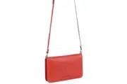 Pierre Cardin Ladies Clutch Leather Wallet Purse Cross Body Bag RFID Protected - Red