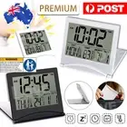 Home Digital LCD Screen Travel Alarm Clocks Desk Thermometer Timer Calendar
