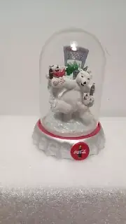 FRANKLIN MINT COCA COLA POLAR BEARS -COCA COLA BOWL