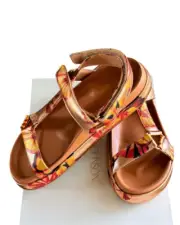ULLA JOHNSON Astra Sandal in Rose Gold Leather NWB Size 40