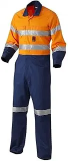 [KingGee] Originals Hi-Vis Reflective Two Tone Drill Work Overall