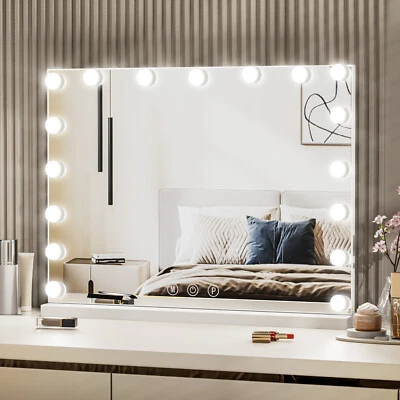Bright LED Light Bulbs Vanity Dimmable Mirror Hollywood Makeup Mirror For Home