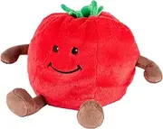 Warmies Tomato Plush Large Size, Fully Microwavable and Weighted Cuddly Toy for Anxiety, Chill in The Freezer or Heat in Microwave, Soft Toy Heat Pad