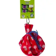 A & E Happy Beaks Pink flowers Fleece small size Teepee for Pet Birds