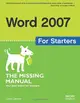 Word 2007 for Starters: The Missing Manual-cover