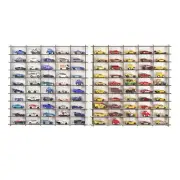 1:64 Toy Car Wall Shelf, Hotwheels Matchbox Compatible Display Case for 100 Cars