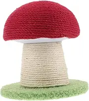Pet Scratching Pole Adorable Mushroom Shape Cat Nail Scratcher Post and Stylish for Home Decor