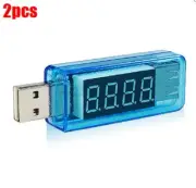 2Pcs 0.4INCH Led 4-Digit Red Display Usb Power Charger Voltage Current Tester cz