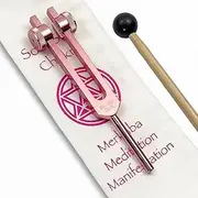 272.20 Merkaba Soul Star/Soul Purpose (8th) Weighted Tuning Fork for Healing and Manifestation- Sound Healing and Biofield Harmonization - Sound Therapy Tools, Sound Healing Instruments - Pink