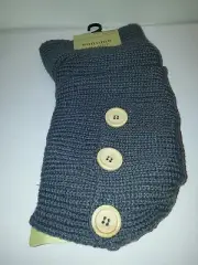 Womens Sonoma Brand Gray Buttons Boot Toppers OSFM