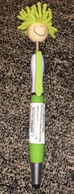 MOP TOPPER™ QTY 1 STYLUS PENS -MICROFIBER SCREEN/iPAD CLEANER FOR COMPUTERS Grn