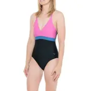 Speedo Cross-Back One-Piece Swimsuit - UPF 50+ Size 8
