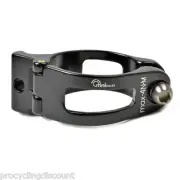 OMNI Racer WORLDS LIGHTEST Front Derailleur Adapter Clamp Shimano: 28.6mm BLACK