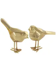 Cosmoliving By Cosmopolitan Set of 2 Bird Polystone Sculpture