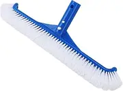 Diyeeni Pool Brush Head for Pool Walls, Brush with 17in Wide Nylon Bristles, Compatible with 1‑1/4in Standard Poles, Suitable for Concrete & Gunite