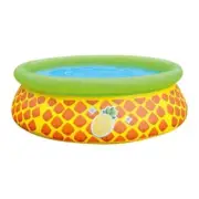 JLEISURE Pineapple Inflatable Round Splash Kiddie Baby Toddler Swimming Pool