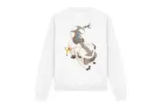 Avatar: The Last Airbender Unisex Adult Hang On Appa Sweatshirt (White) - UTTV12868