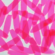 Long Drop Vinyl Shape 1.5" Hot Pink Go Go Fluorescent Edge Glow