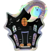 Pastel Hauntings House Paper Plates (Pack of 8)