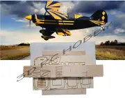 Pitts S-2A 10 33" Wingspan R/C Airplane Laser Cut Balsa & Ply Short Kit