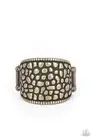 Paparazzi “Dotted Decorum“ Brass Stretchy Band Ring