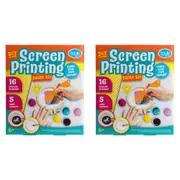 2PK Boyle Screen Printing Paint Project Kit Kids DIY Craft Art Activity 6y+