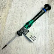 Wera 118074 0.05" x 40mm Kraftform Micro Hex Precision Screwdriver w Blue Band
