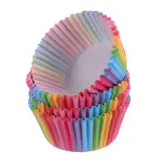 100 Count Cupcake Liners Rainbow Cupcake Muffins Liners Paper Baking Cups