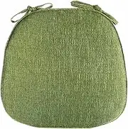 Seat Cushions, 1pcs Kitchen Chair Cushions with Ties, Dining Chair Cushions, Chair Pads for Dining Chairs Memory Foam, U Shaped Chair Cushion for Dining Chairs(Green)