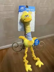Animal Planet Plush with Squeaker Duck Dog Interactive Fun Toy 17”Long Leg.