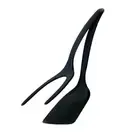 2 In 1 High Qualtiy Pliers Handle & Flip Spatula Tongs Clamp Pancake Fried Egg V