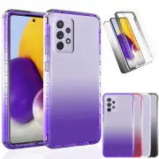 For Samsung Galaxy A54 A02S A11 A52 A71 Case Shockproof Gradient Bumper Cover