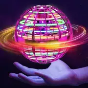 2024 Hot New Flying orb Ball Spinner Magic 360 Rotating Hover Mini Drone Led ...