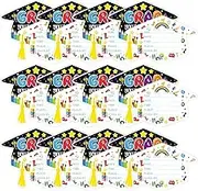 Graduation Party Invitations 2025,24X Party Invites - Hat Shape Congratulation Cards, Announcements Supplies for Events