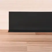 Flexible Wall Base Baseboard Molding Trim 5" Width x 39.37Ft Length, Black