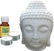 Buddha's head is an aroma lamp/ Lemongrass Aroma Oil, Diffuser Set