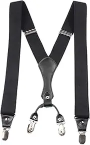 [Vaveren] Straps Suspenders for Men with Swivel Hooks Y Back Elastic Straps Belt Loops for Supplies Birthday Outdoor Travel Presents