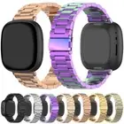For Fitbit Versa 3 / 4 / Sense / Sense 2 Replacement Stainless Steel Band Strap
