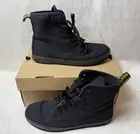 Dr. Doc Martens Shoreditch Black Canvas Air Wair Boots Women’s 8 Flats