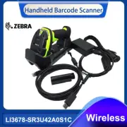 Zebra LI3678-SR3U4210S1C Wireless 1D USB Handheld Barcode Scanner with Cradle