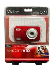 Vivitar V52-RED 5.1 Mega Pixel Camera with 1.5 tft