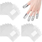 Nail Polish Remover,500Pcs Gel Nail Foil Wraps Aluminium Soak Off Foils,Gel Nail Polish Wraps Removal Tool,Finger Nail Polish Remover with Lint-Free Lager Cotton Pad